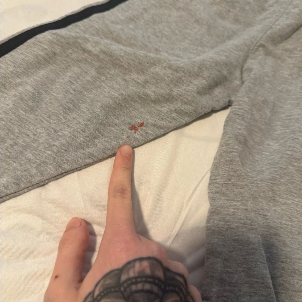 adidas Grey Sweatpants with Black Side Stripes - Kids - Picture 4 of 5